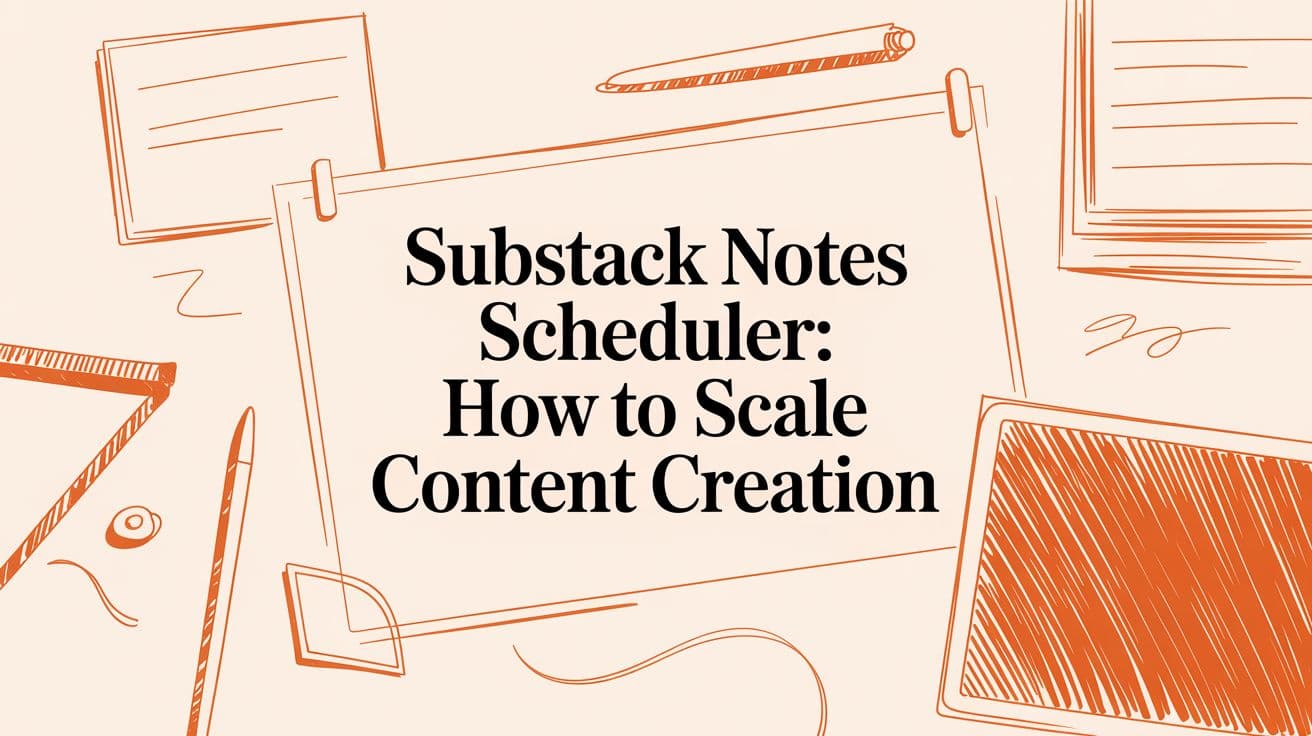 Substack Notes Scheduler: How to Scale Content Creation