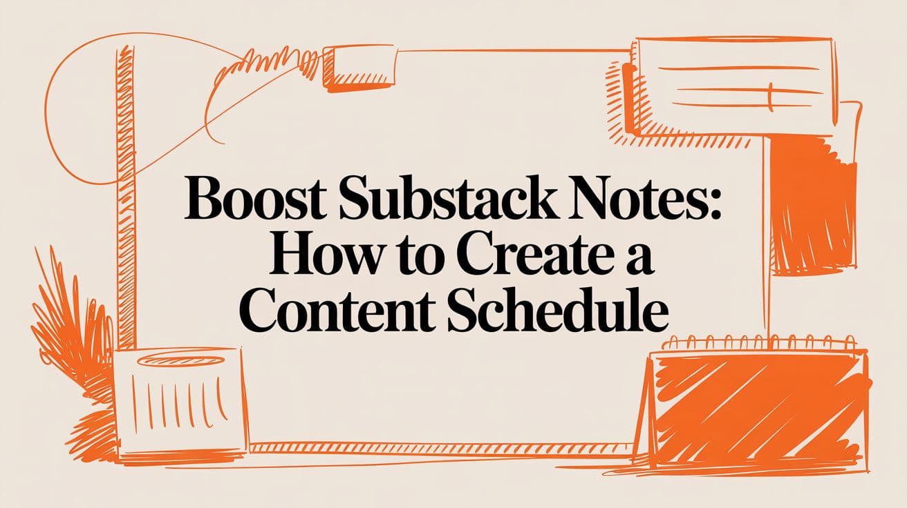 Boost Substack Notes: How to Create a Content Schedule