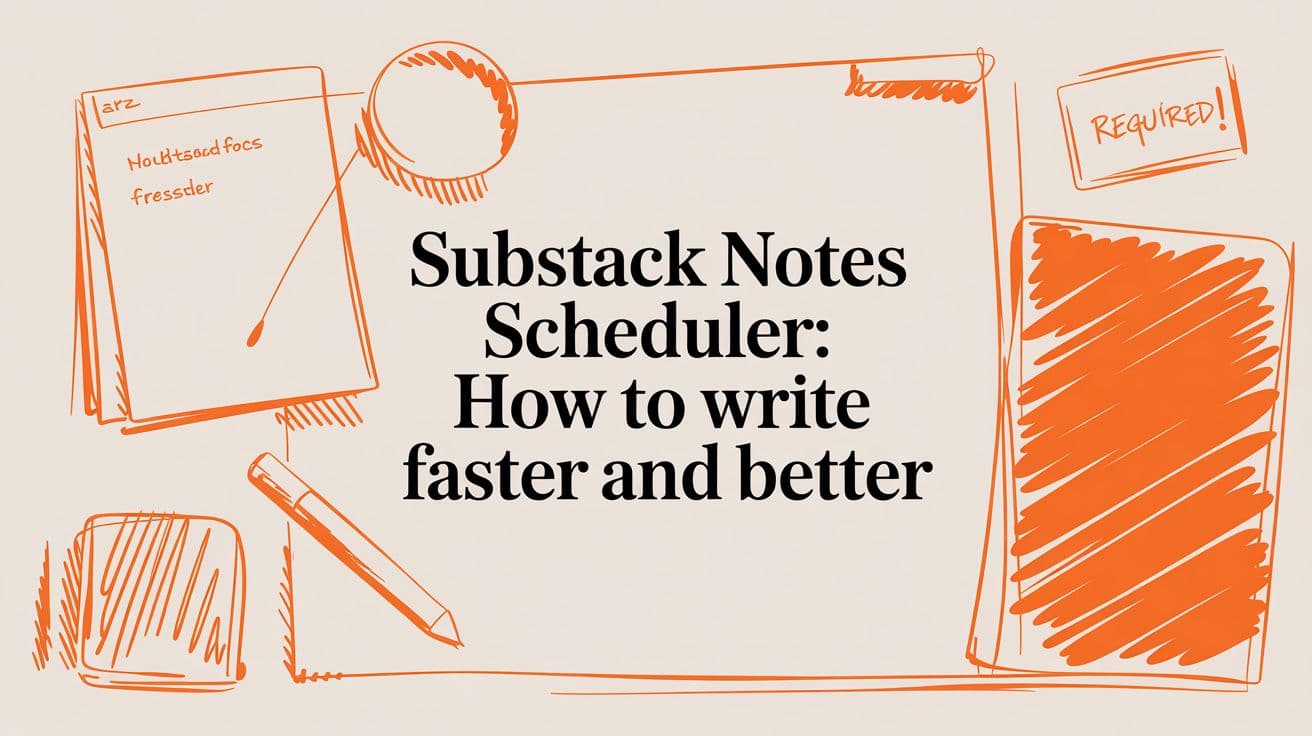 Substack Notes Scheduler: How to Write Faster and Better
