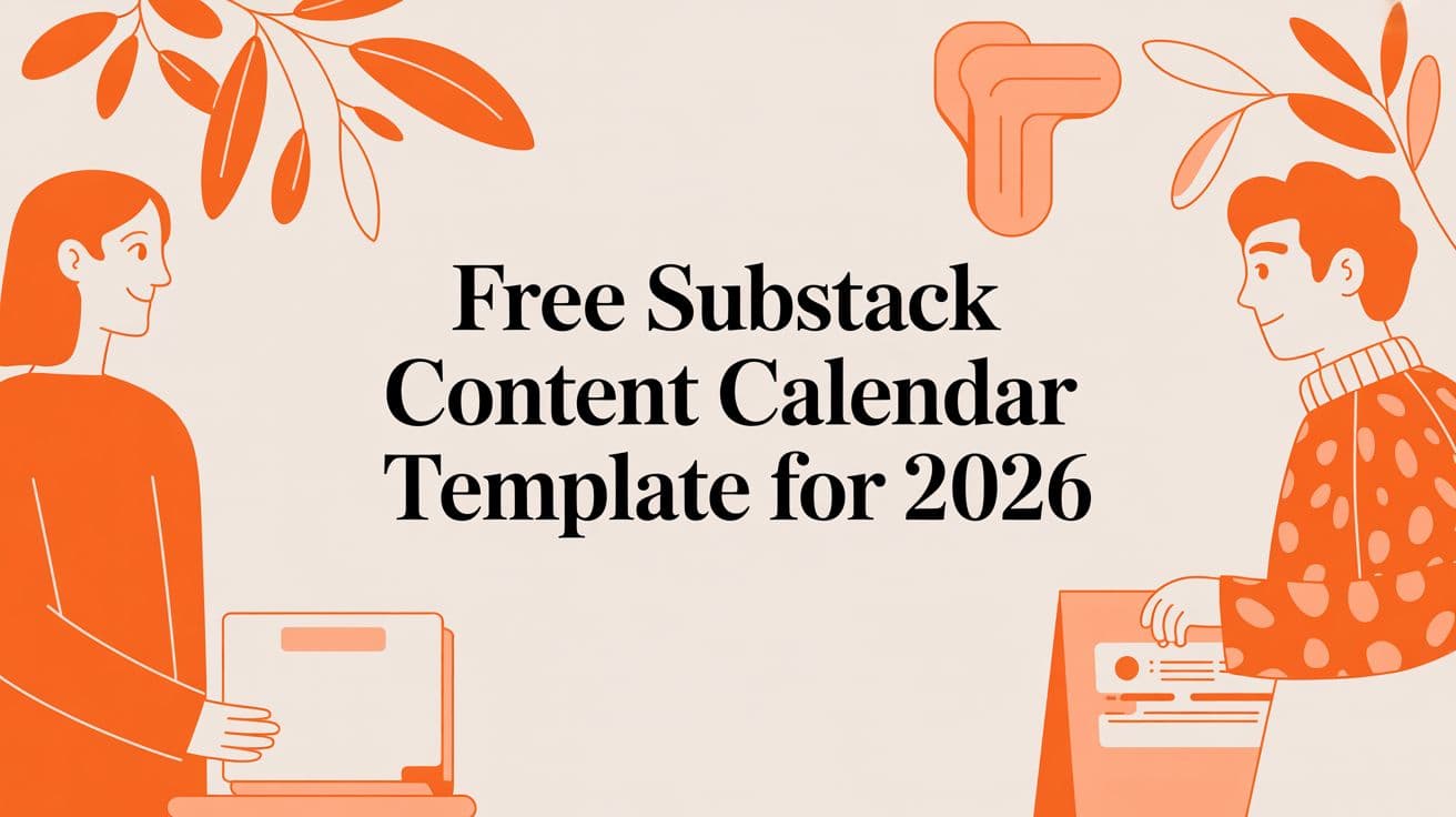 Free Substack Content Calendar Template for 2026