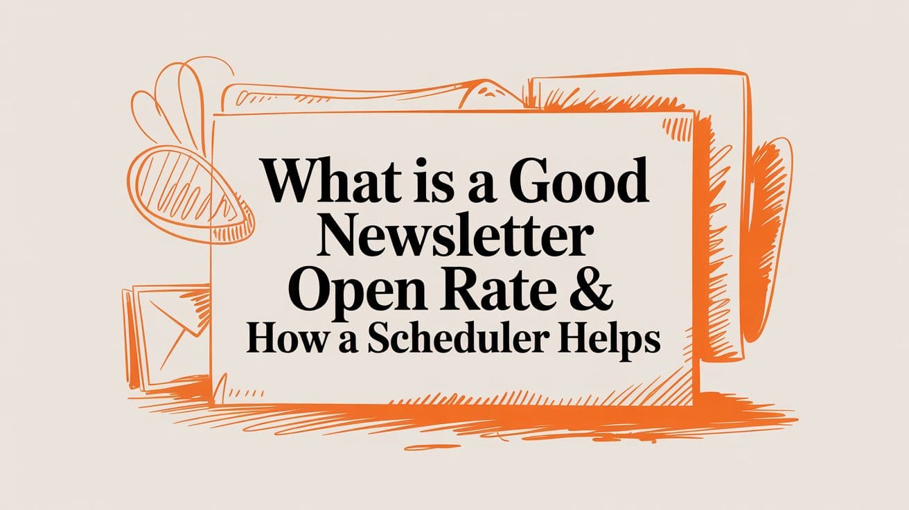 What Is a Good Newsletter Open Rate & How a Scheduler Helps